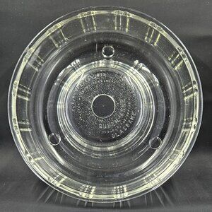 Vintage 40's Clear Glass Glasbake Queen Anne Gelatin RIng Mold (not a bundt pan)